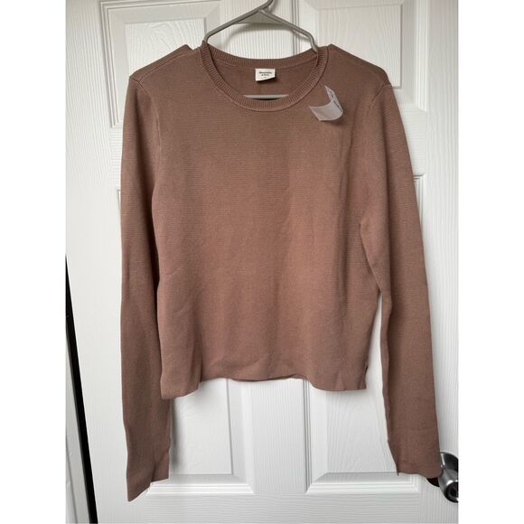 Abercrombie & Fitch Sweaters - Abercrombie & Fitch Sweater Women's XL Brown Crew NEW Crew Cardigan Tan